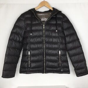 Andrew Marc Packable Lightweight Premium Down Puffer Coat Black Women’s Size S